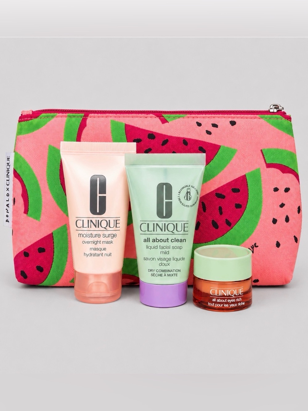 Clinique Pop x Donald Robertson Watermelon Skincare Set